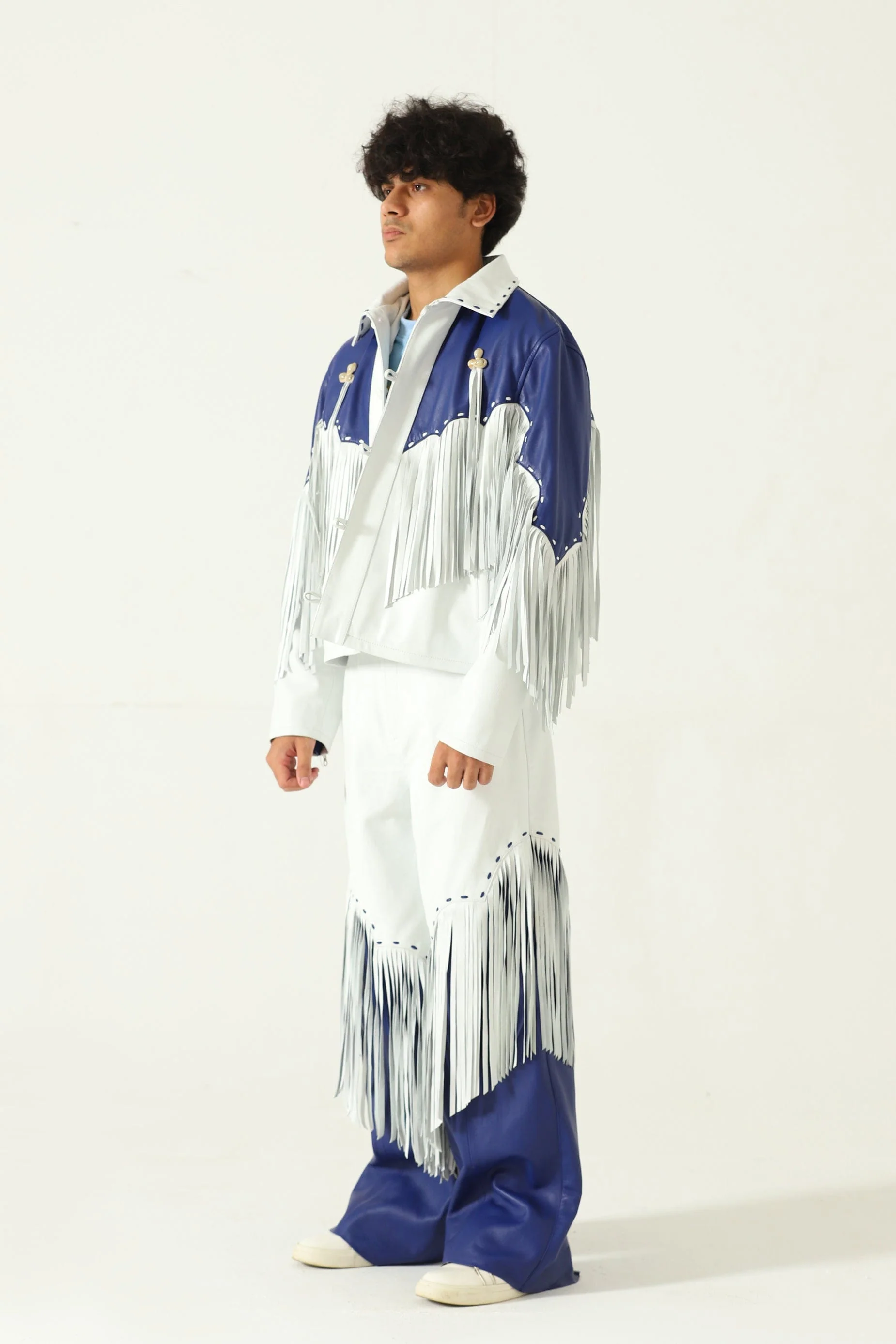 Fringed leather jacket - Image 6