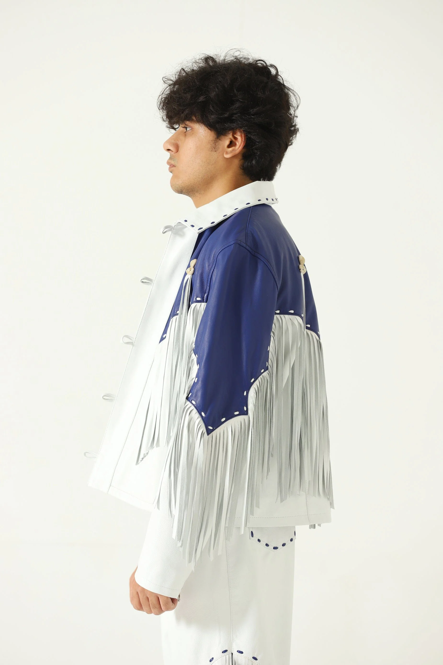 Fringed leather jacket - Image 7