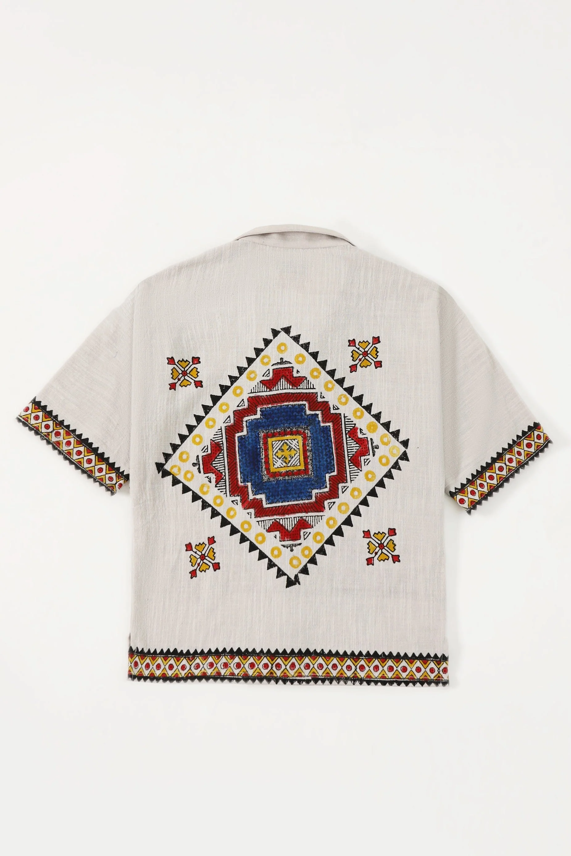 "Mercer nights" block print button-down - Image 10