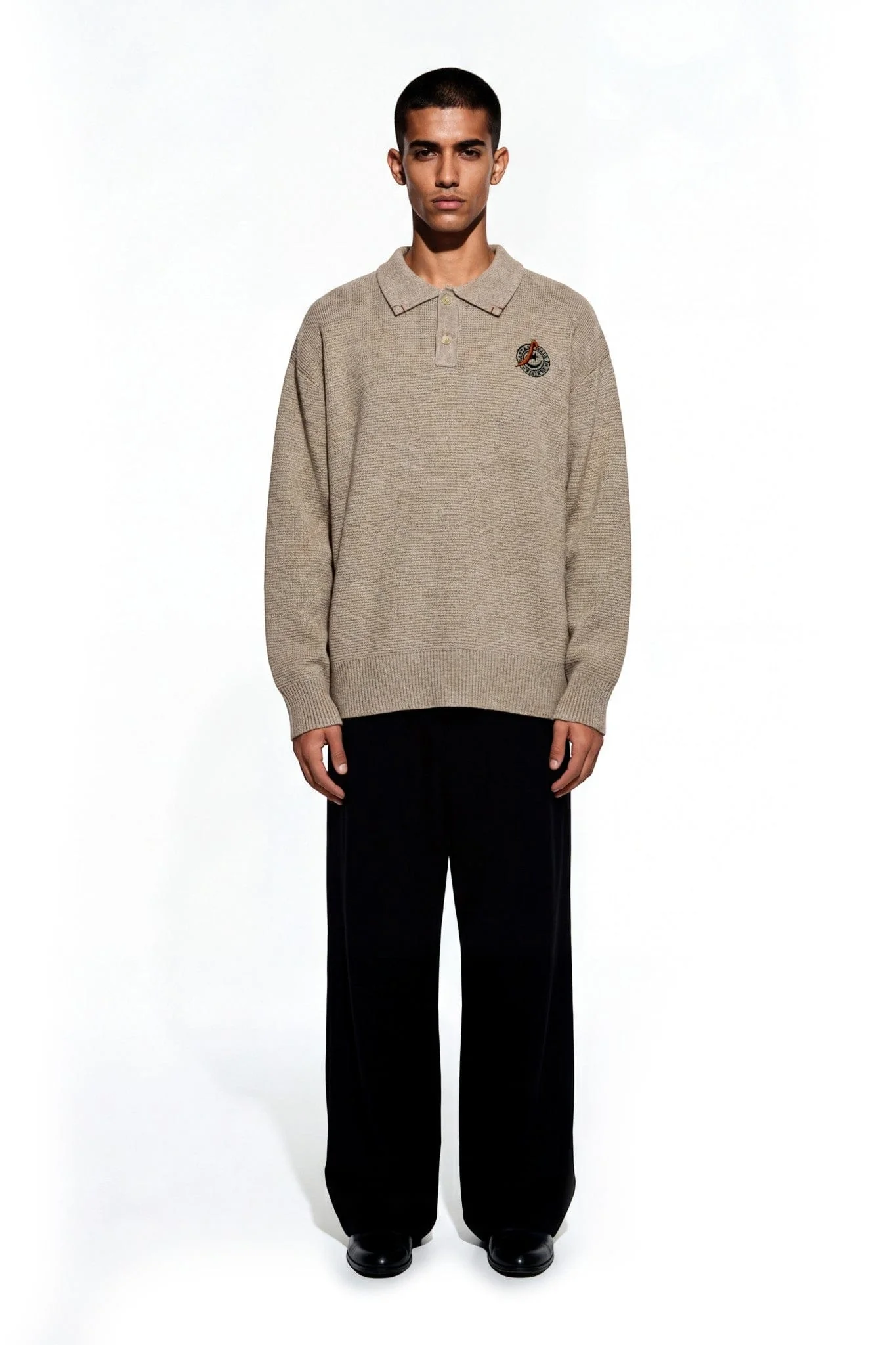 Winter postcard polo sweater - Image 4