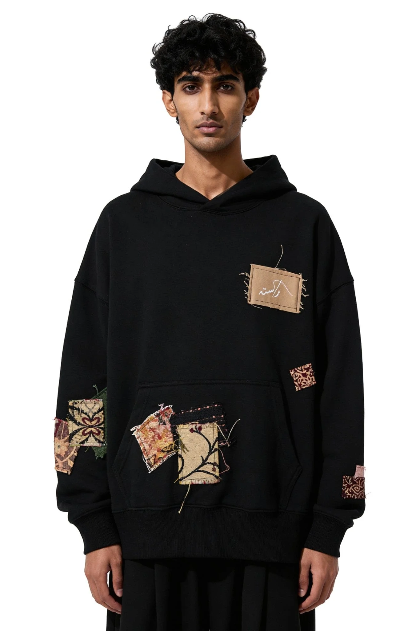 Woven archive hoodie