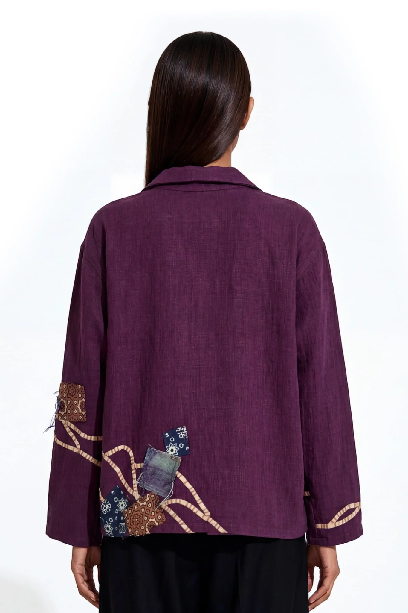 Woven route khaddar button-down - Image 8
