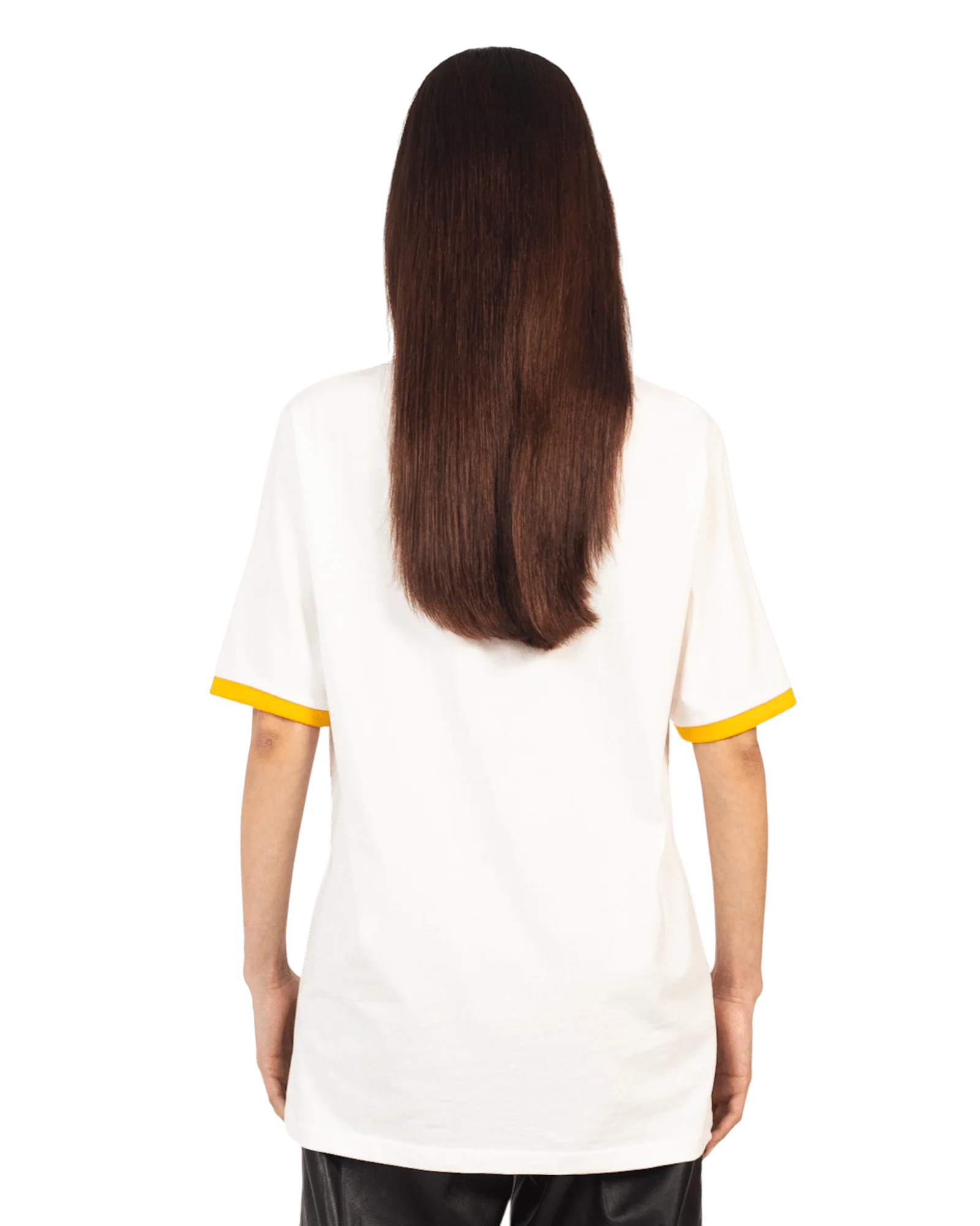 Yellow regular fit embroidered logo T-shirt - Image 11