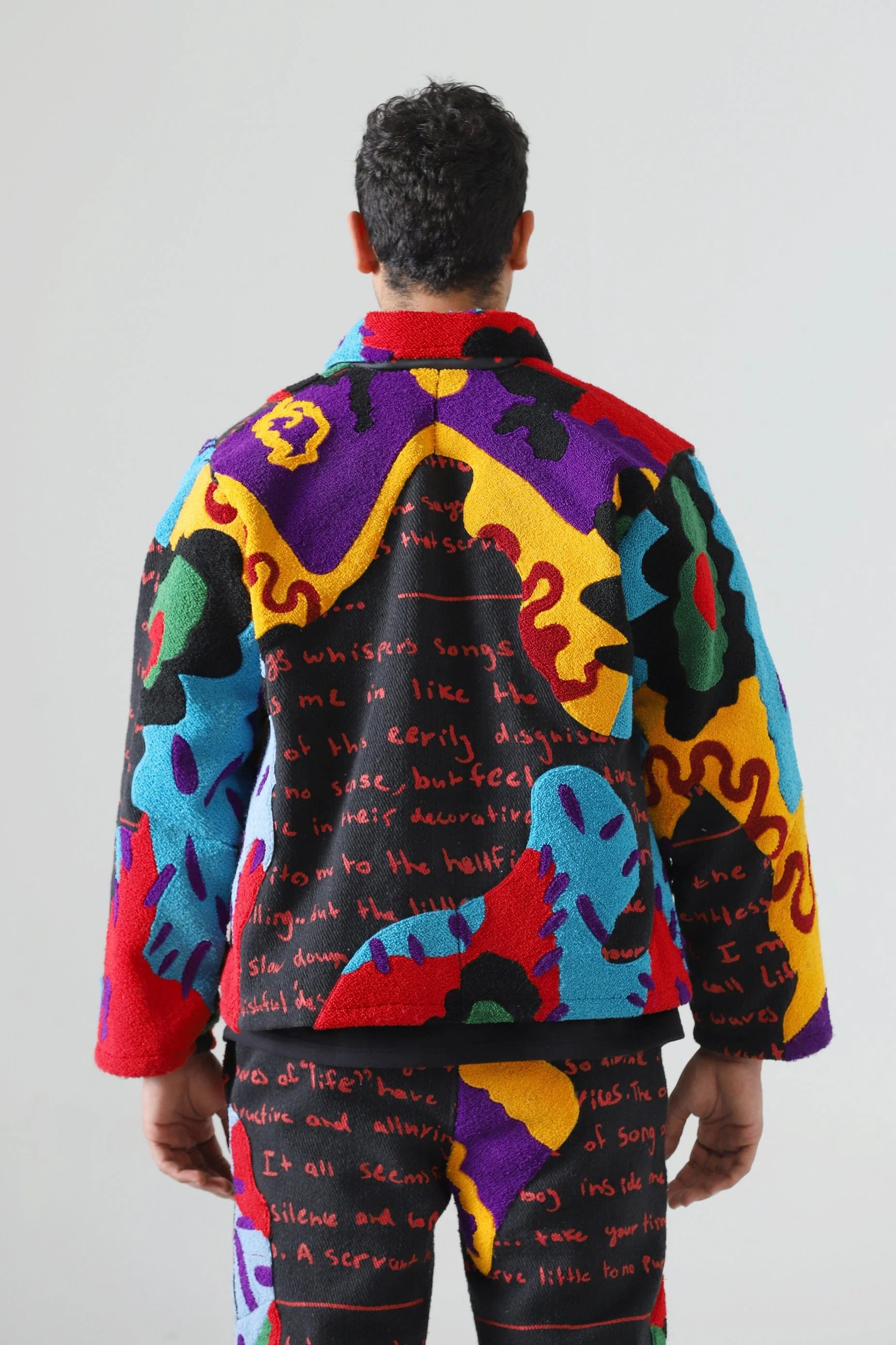 "Mindfulness" embroidered coach jacket - Image 11