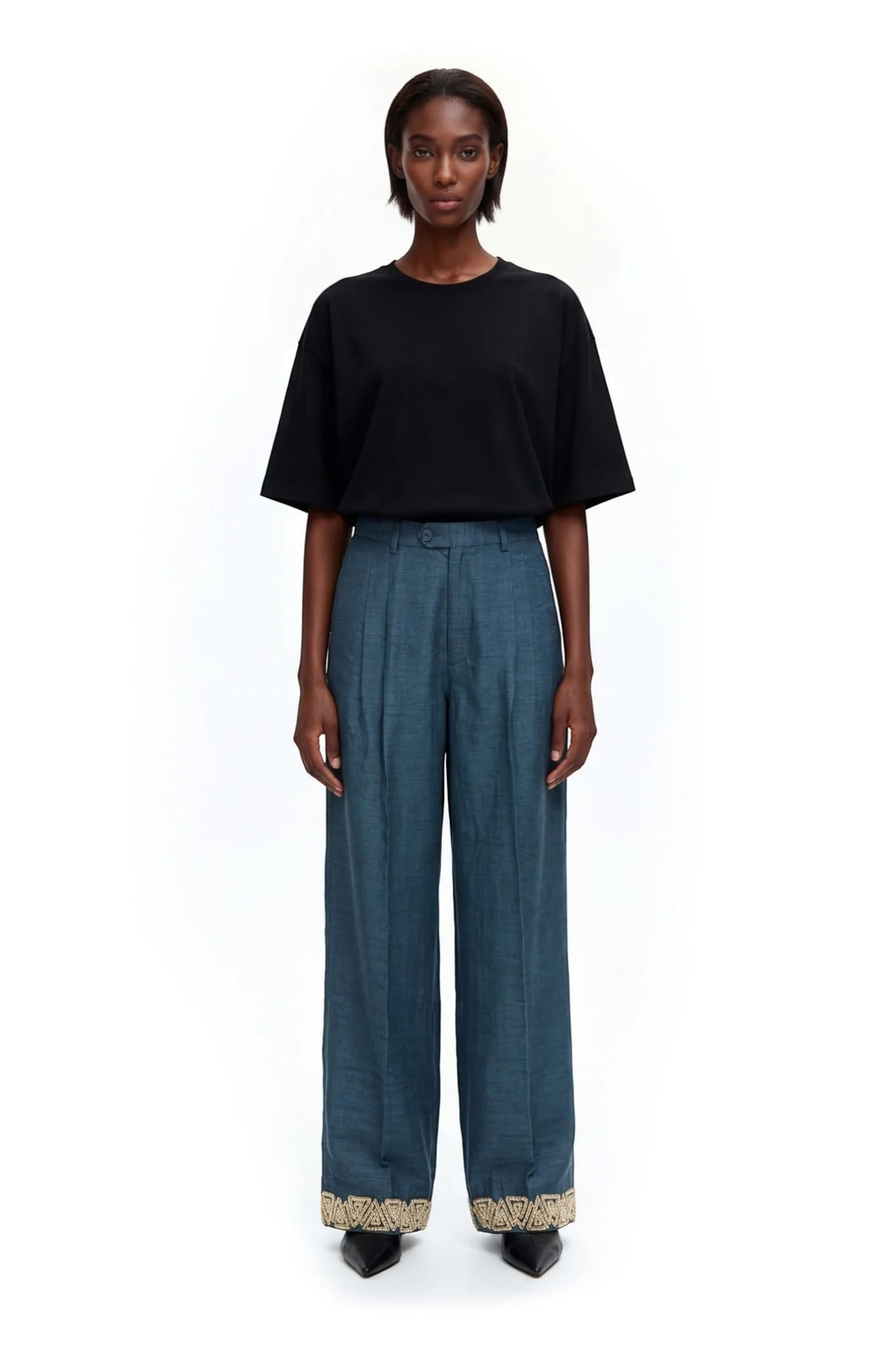 Zariya raw silk pants - Image 9